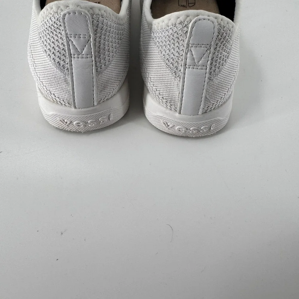 Vessi Weekend Women 6 Marble White Waterproof Knit Low Top Sneakers Dyma-tex